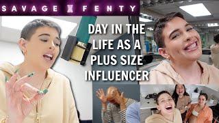 Day In The Life Of A  PLUS SIZE INFLUENCER | On set with Savage X Fenty + Girls Day!