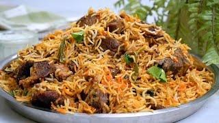 طبخ رز برياني مع اللحم! أطيب أسهل وصفة!  Cooking Easy Meat and Rice Biryani