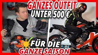 UNDER 500 € for a complete, versatile MOTORCYCLE OUTFIT! ️ Suitable for the whole season ️️