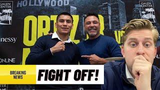 VIRGIL ORTIZ PULLS OUT OF FIGHT ON SATURDAY!