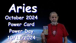 Aries October 2024 Power Tarot Card and Power Star Day