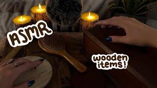 ASMR Wooden Items! Tapping & Scratching, No Talking ᵕ̈
