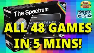 ALL 48 THE Spectrum Games in 5 Mins!