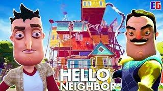 NEW HOUSE and NEW SECRETS HELLO NEIGHBOR! Cartoon horror game Hello Neighbor ACT 3 Start