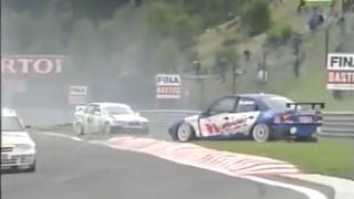 STW Spa 1994 Start Huge crash Boutsen Kox