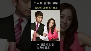 Singer Rain and Kim Tae-hee couple's building investment collapse #shorts #building investment