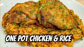 Anyone Can Make This Delicious One Pot Meal! (Chicken & Rice Recipe)