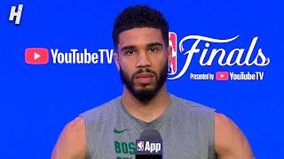 Jayson Tatum previews Game 5, FULL Interview | 2024 NBA Finals Media Day