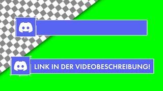 Green Screen, transparenter DEUTSCH | Lower Thirds Discord | Link in der Videobeschreibung!