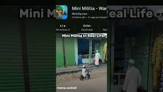 Mini militia in real life‍️ | mini militia funny moment|