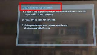 VIDEOCON D2H | 303 CHANNEL SCAN Error | Problem solved | by MNR TECH  |