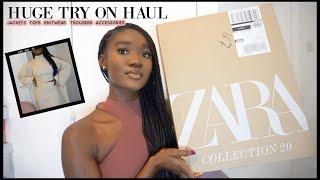 HUGE ZARA TRY ON HAUL! NEW IN AUTUMN WINTER CLOTHING 2020 / ABBIE APPIAH