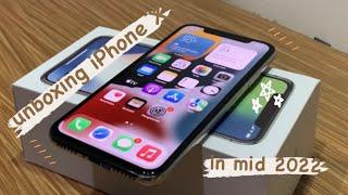 unboxing iPhone x in mid 2022 