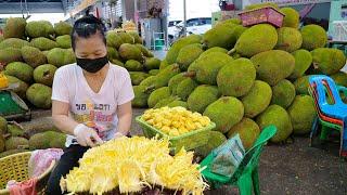 Biggest Sizet Fruit !! Amazing Jackfruit Cutting Skills - Thai Street Food
