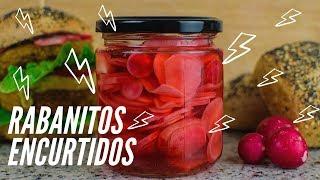 Receta de ENCURTIDO DE RABANITO  | Rápido y Fácil