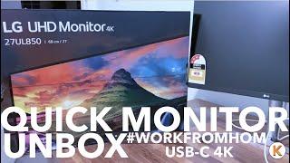 LG4K 27UL850 USB-C for Macbook Pro 16" | Quick monitor unboxing | New Zealand