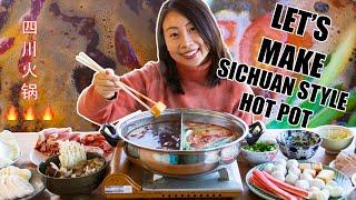 How To Make Sichuan HOT POT at Home! | Hot Pot Recipe & Ingredients| Hot Pot Dipping Sauce Recipe!