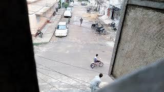 Hassam Shakir Bowling in Streets