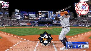 MLB The Show 24 New York Yankees vs Atlanta Braves - World Series Final 2024 - Gameplay PS5 HD