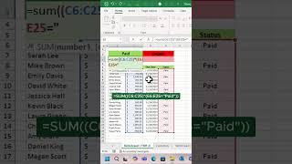 5-Minute Excel SUM Hack for Busy Professionals #shorts #exceltips #exceltricks #learnexcel