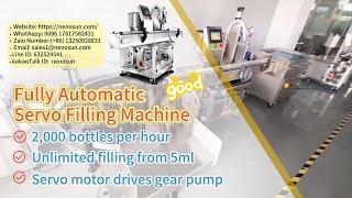 Nenosun Automatic servo filling machine gear pump #fillingmachinechina #fillingmachinemanufacturer