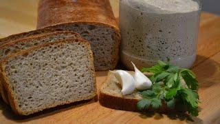 ЗАКВАСКА для бездрожжевого хлеба ДОМАШНИЙ ХЛЕБ на закваске Homemade bread without yeast