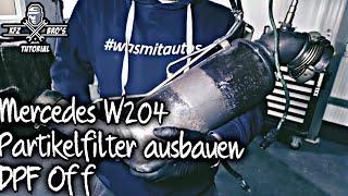 Mercedes W204 | C200 C220 C250 CDI | Dieselpartikelfilter ausbauen | DPF OFF | OM651 | Replacement