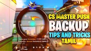 Cs ranked backup tips and tricks tamil|Cs master push attacking tips and tricks tamil|mobile gaming|