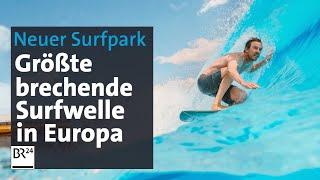 Konkurrenz für Eisbachwelle: Surfpark in Hallbergmoos bei München eröffnet | Abendschau | BR24