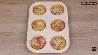 Crispy Rose Shaped Cherry Dessert