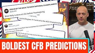 Boldest CFB Predictions Of 2025 - Josh Pate Cut