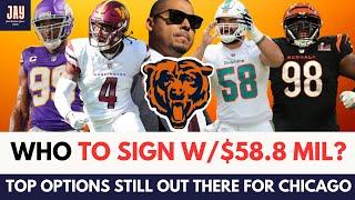 Bears REMAINING $58.8 MIL Plan for Free Agency. Connor Williams, Danielle Hunter, and More!