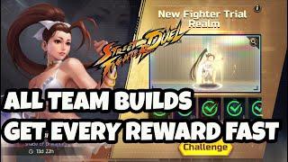 CLEAR SUMMER IBUKI TRIAL REALM Team builds to get all your rewards quickly Street Fighter Duel