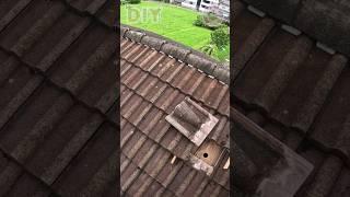 DIY installation electric conduit onto the roof #diy #electric #installation #work #handwork #bosch