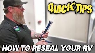 HOW TO RESEAL YOUR RV | Pete's RV Quick Tips