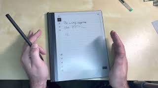 reMarkable 2 E-Paper/E-Ink Tablet Review