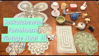 Saskatchewan Farmhouse Thrift and Antique Haul #vintagefarmhouse