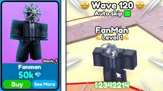 NEW FANMAN TITAN ON MARKETPLACE!!PROFIT TRADES!  | Roblox Toilet Tower Defense