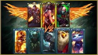 3 Challenger Players vs. 5 Diamond Players (3v5) - League of Legends