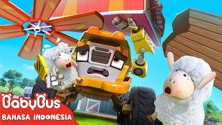 Truk Konstruksi di Peternakan | Lagu Mobil Monster | Lagu Lucu | Lagu Anak |BabyBus Bahasa Indonesia