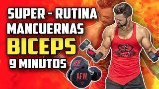  RUTINA BICEPS 9 MINUTOS 1 ||  MANCUERNAS [FUNCIONA ]