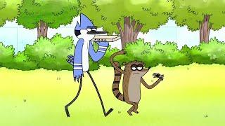 Regular Show - Mordecai and Rigby Rapping hard