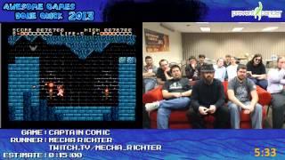 Captain Comic Speedrun (08:31) Live at *AwfulGDQ 2013 by Mecha Richter [NES]