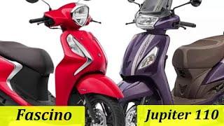 TVS Jupiter 110 vs Yamaha Fascino 125 | Difference Between Fascino 125 & TVS Jupiter 110 |@RajuSNair