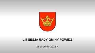 LIII sesja Rady Gminy Powidz - transmisja na żywo