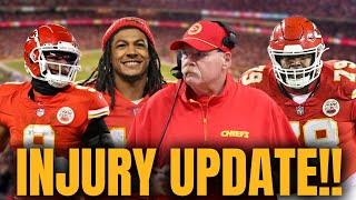 Chiefs News: Isiah Pacecho & JuJu Smith Schuster INJURY UPDATE! Chiefs RE-SIGN Donovan Smith Rumors?