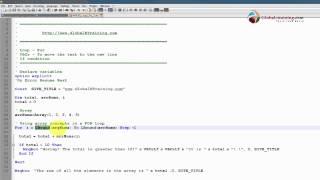 VB Scripting - Loops using FOR