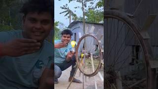 making homemade turbine +phone charge + bulb glow #shots #project #experiment #sujanexperiment