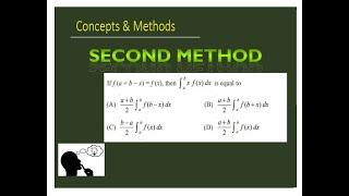 If f(x)=f(a+b-x), then `int_(a)^(b) xf(x)dx`||   if f(a+b-x)=f(x) then ∫_a^bx f(x) dx is equal to ..