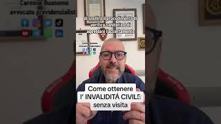 Come ottenere l’invalidità civile senza visita #inps #visita #invalidità